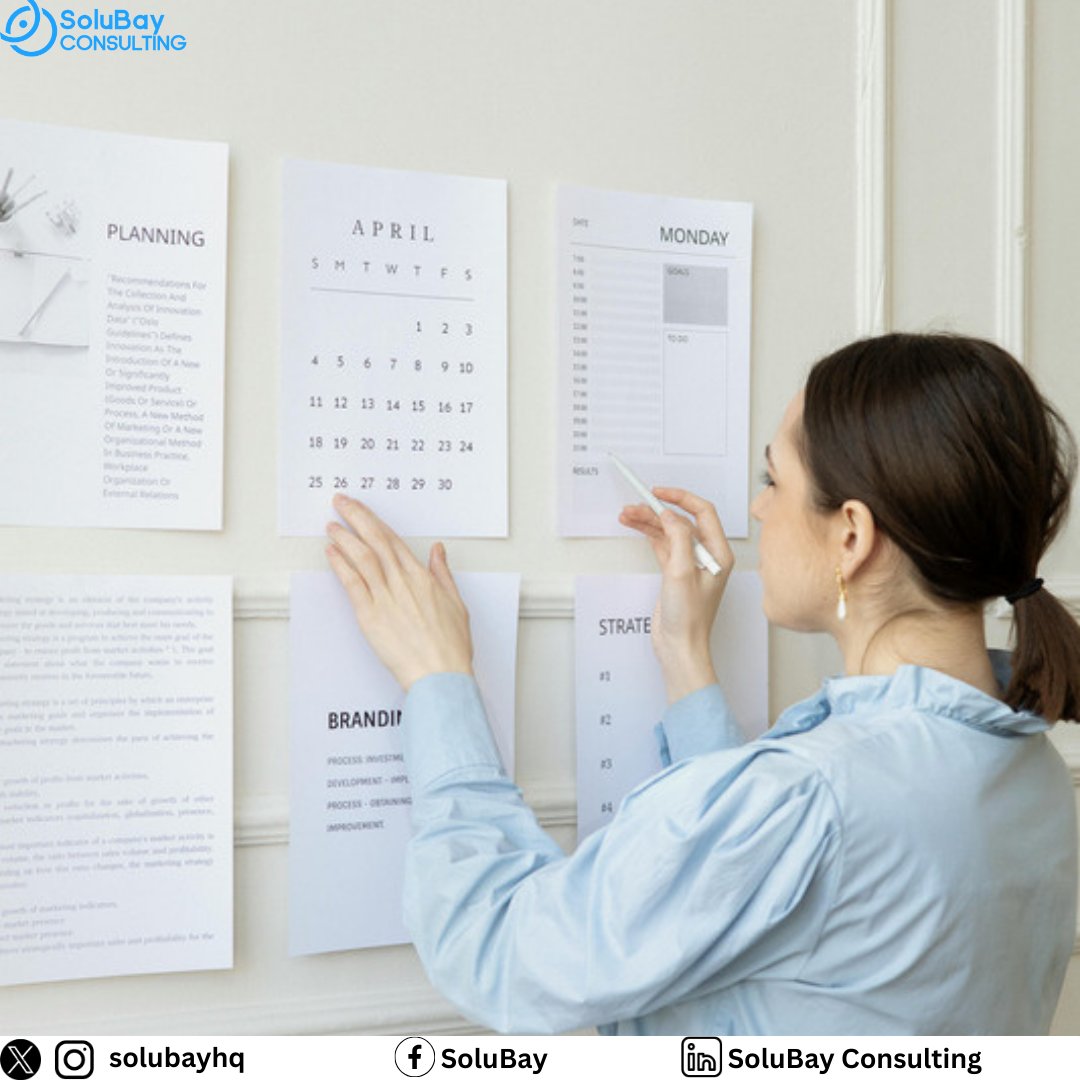 Timelines are the backbone of project success. At SoluBay, we sets clear, achievable milestones ensuring transparency and accountability from start to finish. 
#ProjectManagement