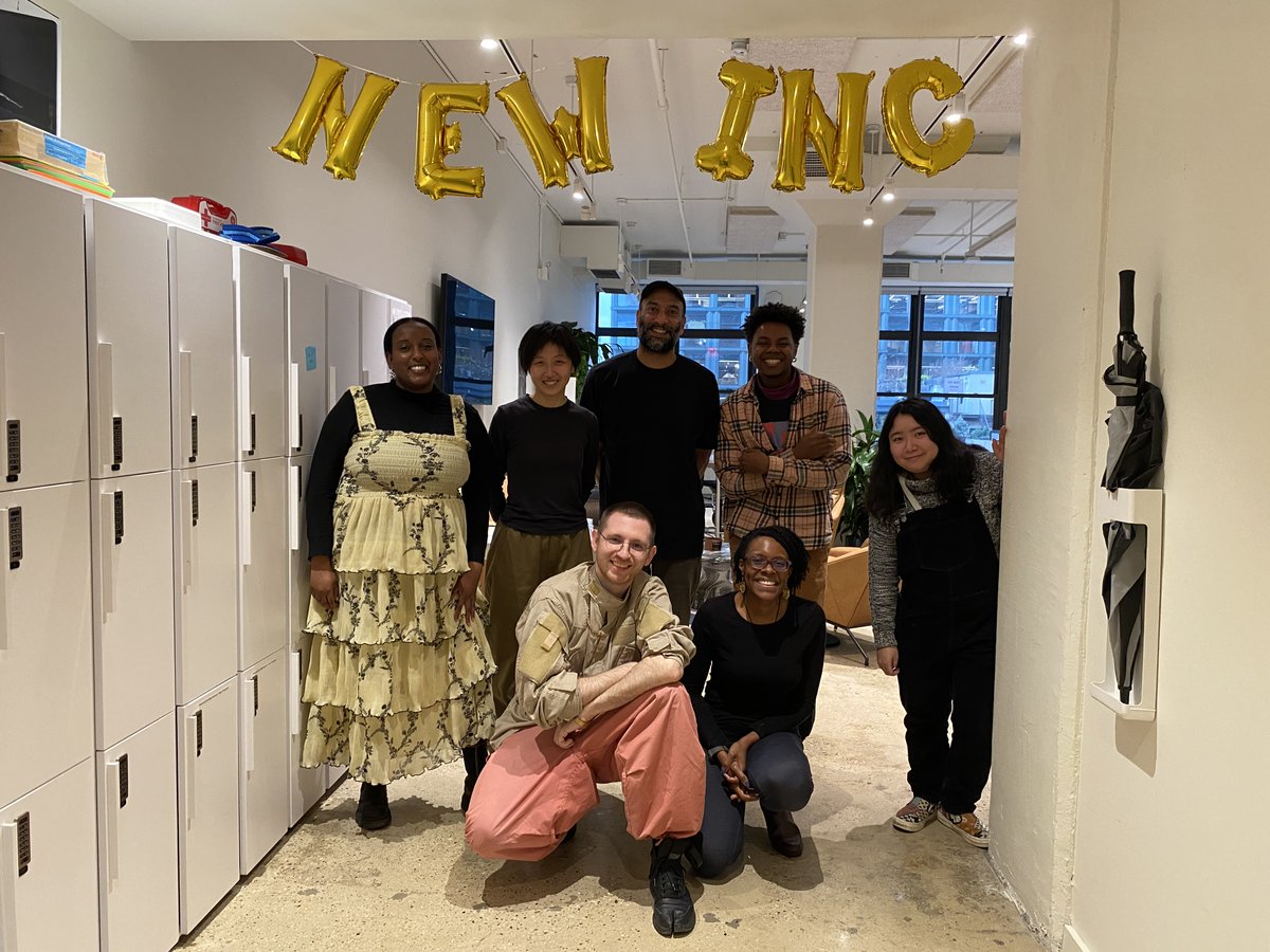 Last month, we enjoyed a visit with our community partner, @NEWINC! 🎨 It was exciting to learn about their annual programs and the amazing cohorts of artists shaping the future of art, technology, and design, and to see the @newmuseum‘s plan for reopening!