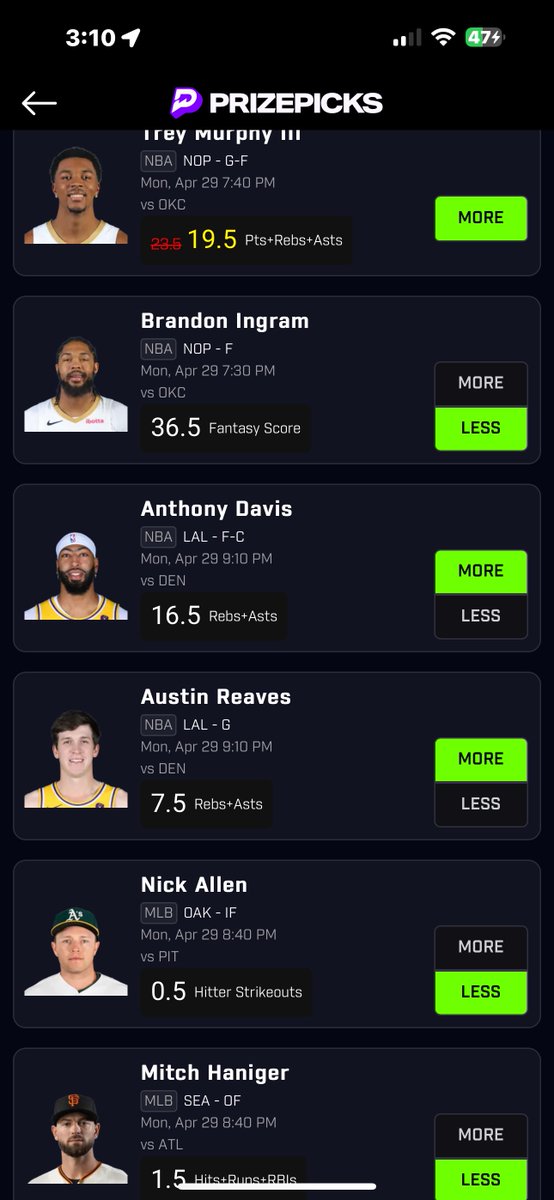 Discount number 2 #TreyMurphy edition? I guess so! 📈✅ via @DGFantasy 6LEG —-> #PrizePicks entry 🔎👍

GL/GO! (Better than -119 #odds) 💰

Copy my PrizePicks entry using this link: 
prizepicks.onelink.me/gCQS/shareEntr…

#NBA #DFS #PrizePicksFantasyPicks #SportsBets #SportsTakes #SportsNFTS📈