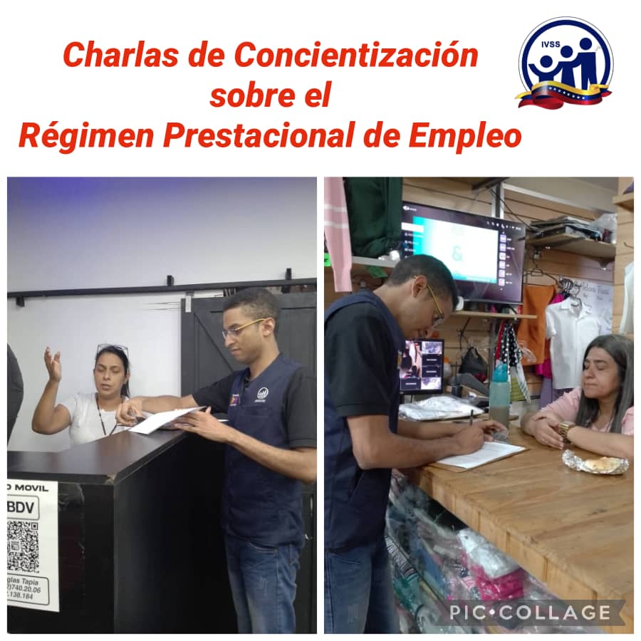 Funcionarios de la @IVSSOAMARACAY.                                                   Charlas de Concientización sobre El Régimen Prestacional de Empleo a Empleadores Privados.

@NicolasMaduro 
@MagaGutierrezV 
@ivssoficial1 

#juntosporcadalatido
#porunseguromassocial