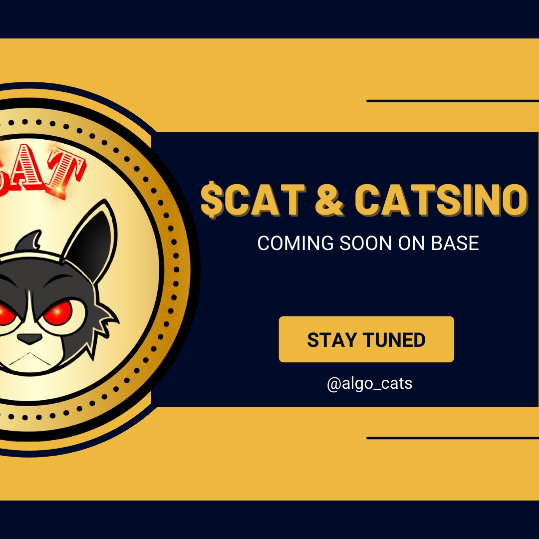 Who want to take part on a fcking lit coin that is coming on base guys?

$CAT will arrive soon and we will launch to the moon🫣

RT and drop #BaseChain wallet here!

#BASEMEME season is coming with $CAT!