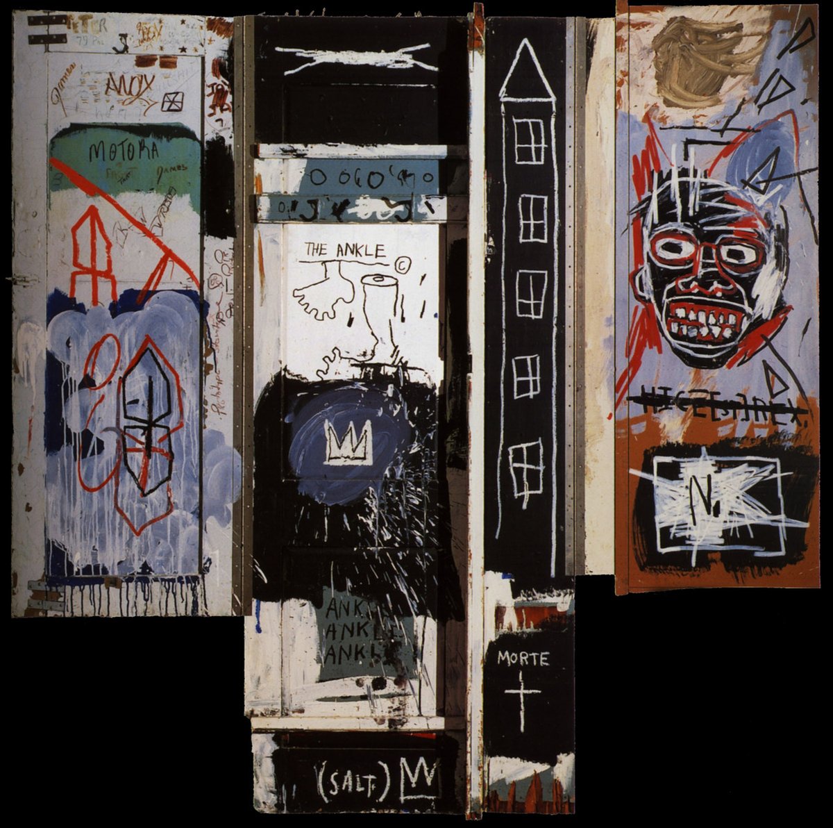 Help me share Jean-Michel Basquiat's art on Twitter - use @botfrens to automatically share a piece from his art collection daily botfrens.com/collections/27