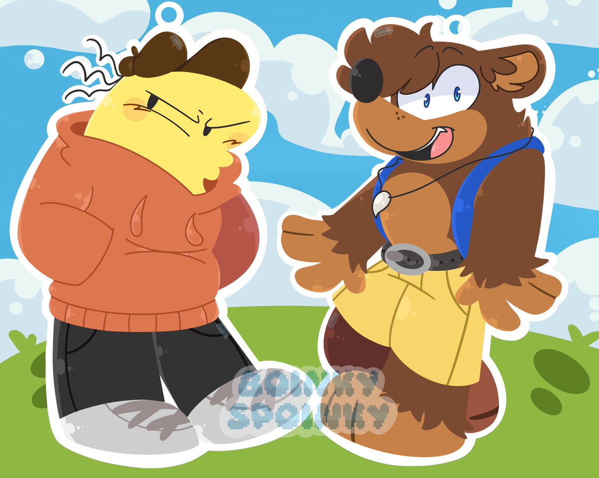 🎉 Charlie and Banjo Lineless Keychain Concept Design is now finished! 🎉

🎉 Have this Keychain available sometime this year or maybe late this year 😅 🎉

#BanjoKazooie #SmilingFriends