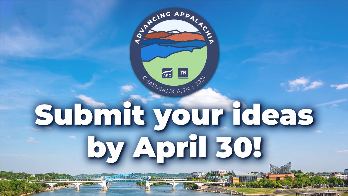 Tomorrow is the deadline to submit your programming ideas for ARC’s 2024 annual conference 🕔 We need your help building a program that highlights successes, trends & opportunities across the entire #Appalachian region! Share a proposal now 👉 bit.ly/3W036Yv