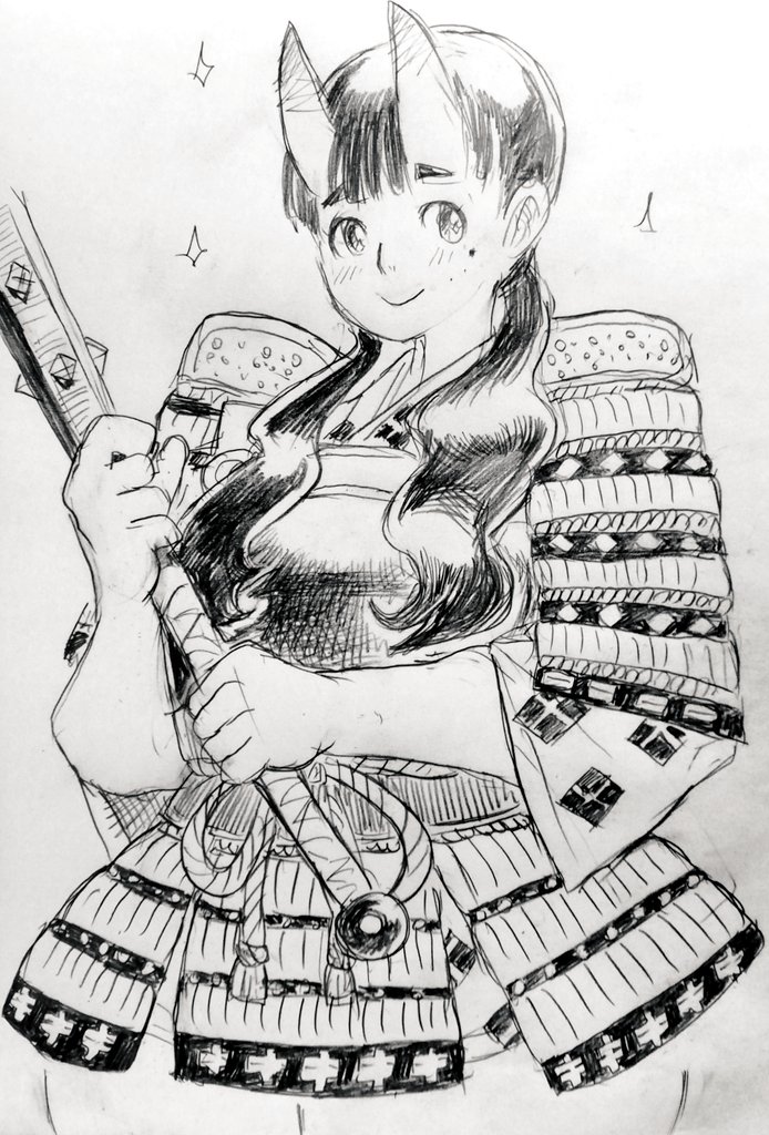 #今月描いた絵を晒そう
甲冑ばかり描いてる気がする…😅 
