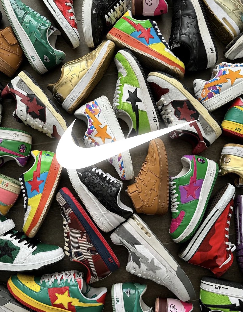 UPDATE🚨

Nike + BAPE have officially settled their trademark infringement case 😳

BAPE has agreed to discontinue certain silhouettes + edit some of their existing designs ✍️