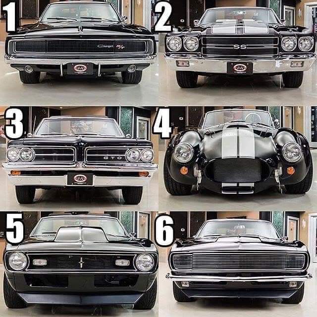 1-6 Choose One !! 🖤 #MuscleCarMonday! 💪🔥🖤