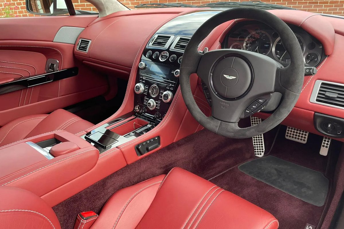 For sale: Aston Martin V8 Vantage S. This example has travelled the world as an official Aston Martin show car, and was only registered for road use three years ago. It's been used sparingly since, with only 350 miles on the clock. pistonheads.com/news/Aston-Mar…