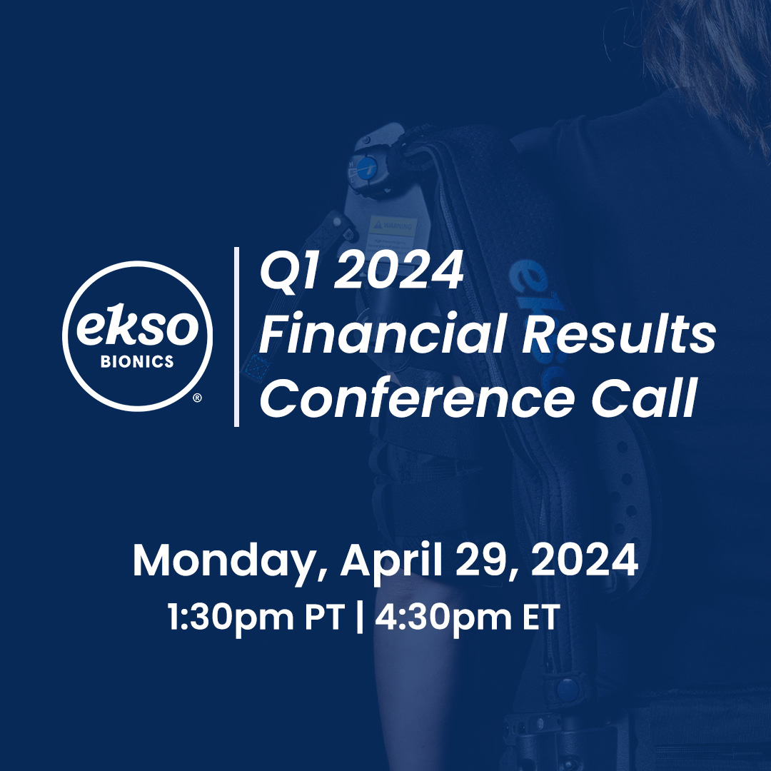 Today, $EKSO reported Q1'24 financial results, highlighted by CMS’ determination of a final payment level of $91,031.93 for Medicare reimbursement of our Ekso Indego Personal, which took effect on April 1. Read more about our latest results here:  hubs.la/Q02vr0VW0