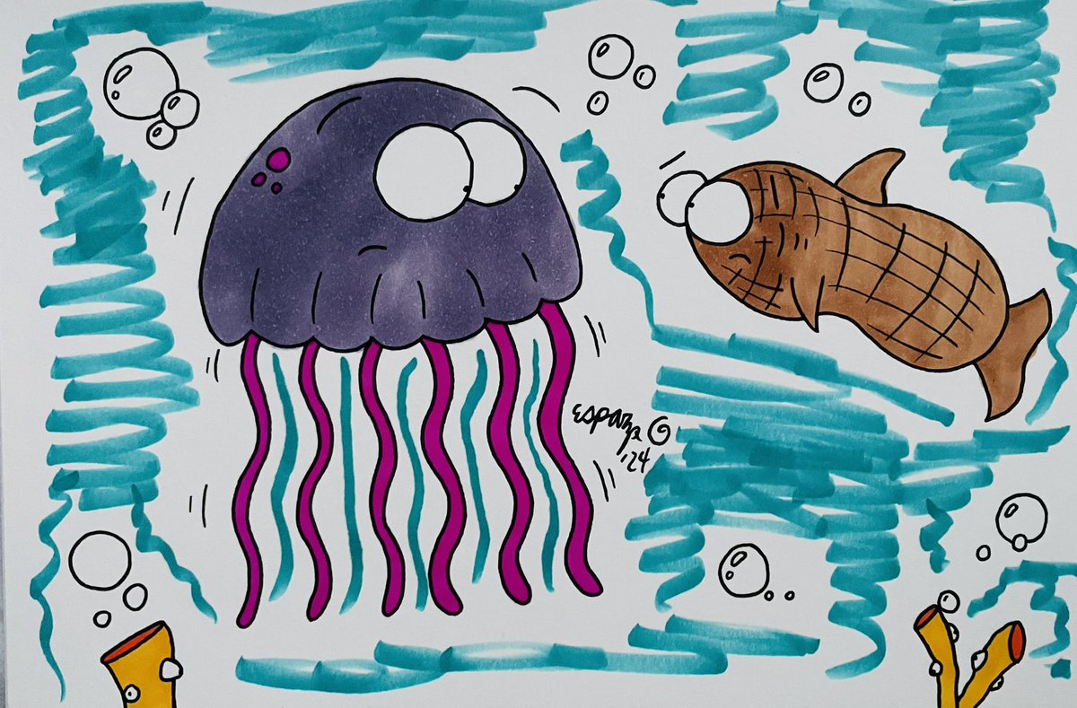 It’s LATE @AnimalAlphabets time! In the vast, deep #Ocean two worlds collide when a Jellyfish meets a Peanut Butter Shark! If some Bread Eels swim along then we’ll REALLY be in business! #AnimalAlphabets