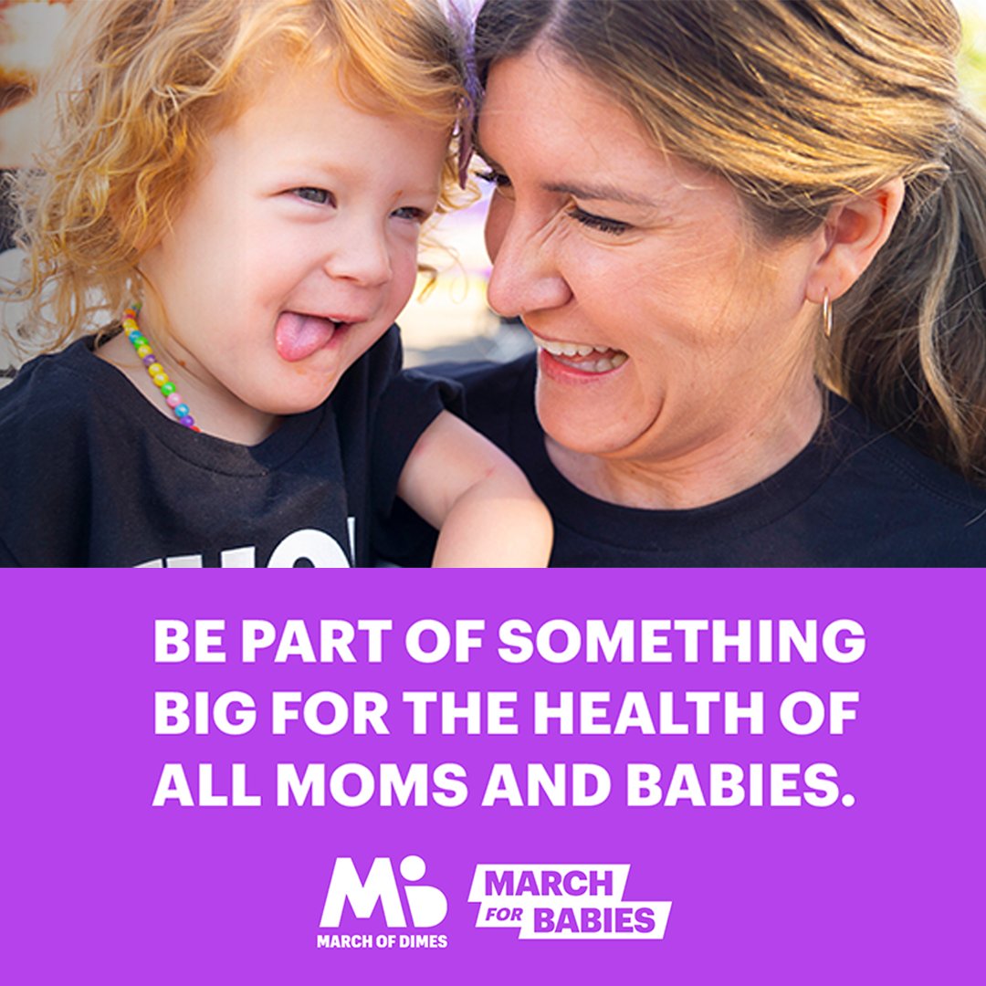 Our #MarchForBabies: A Mother of a Movement march is coming up! This year, we are proud to be a signature sponsor of the <a href="/MarchofDimes/">March of Dimes</a>.

Join us at the march on May 5, 2024! To learn more and join the movement, visit - bit.ly/3JFfqWH