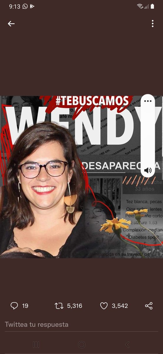 #TeBuscamosWendy