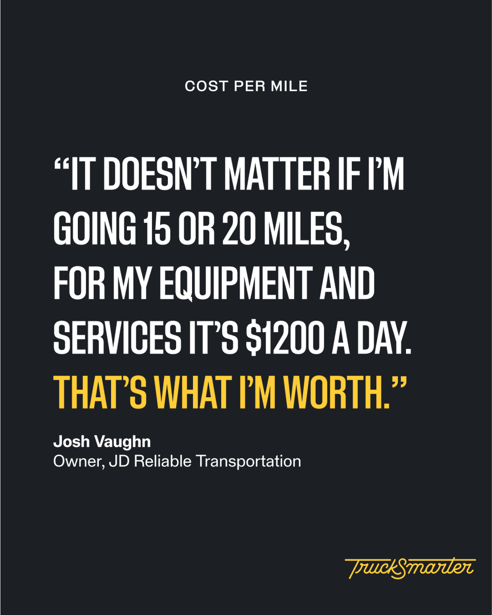 👏 Know 👏 Your 👏 Worth. Learn why cost per mile is critical to a profitable trucking business
tinyurl.com/377jc8m3