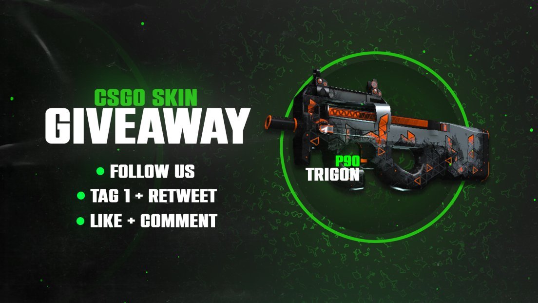 🌳CSGO GIVEAWAY ($12)🌳

🎁 P90 | TRIGON 🎁

 ➡️All you have to do to win is:     

🟢Retweet + Tag 1 friend 
🟢Like and comment on the video (show proof)       
youtu.be/Nd3jZ1NDuUE

⏰Rolling next week

#CSGOGiveaway #Giveaway #csgoskinsgiveaway #CSGO #csgoskins