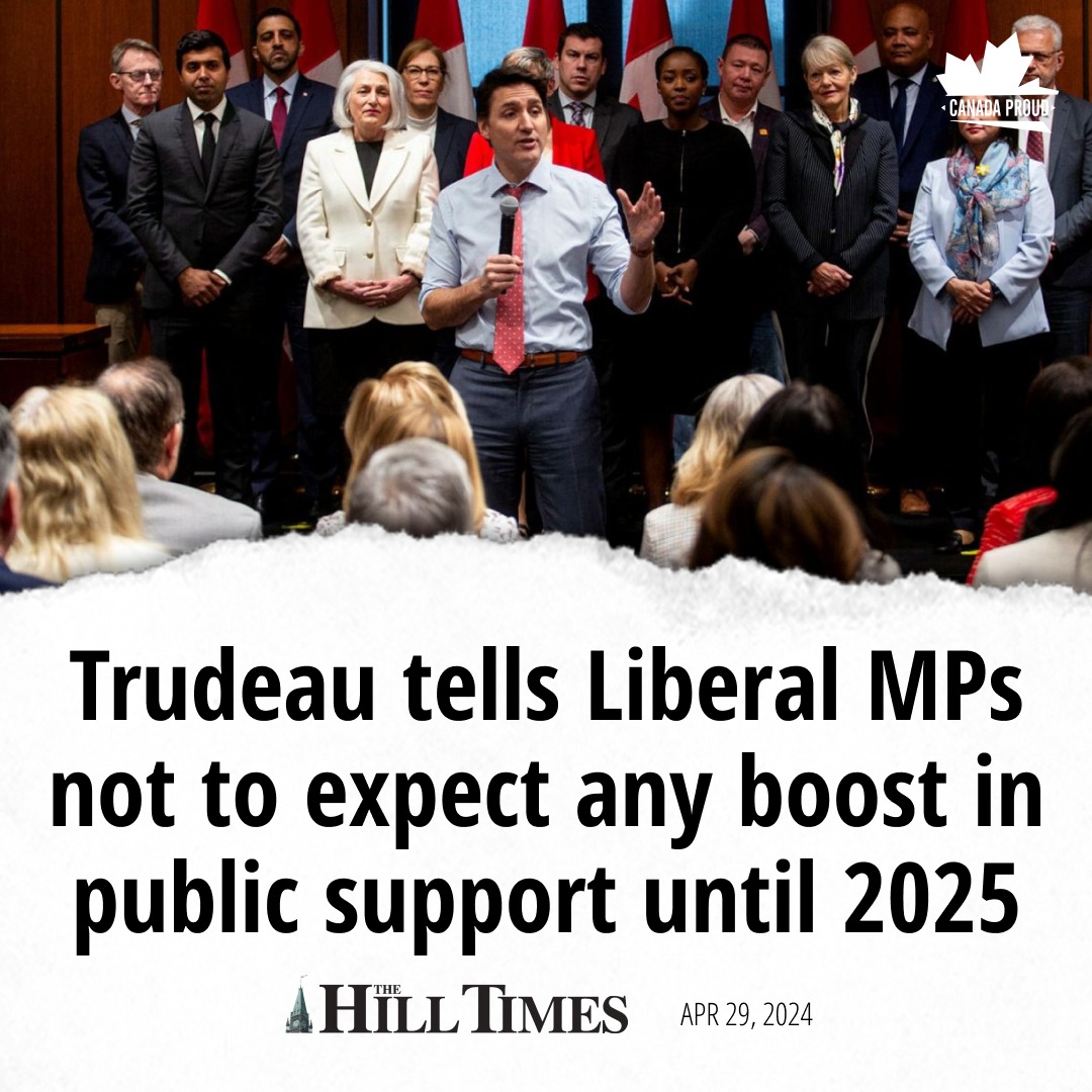 With Liberal morale at an all time low, Trudeau reportedly told his MPs to hang in there, promising that their polling numbers will improve in 2025. 🤣