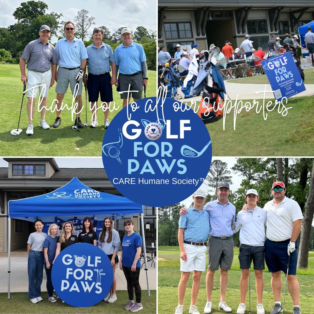 🐾 A Heartfelt Thank You to Our Amazing Golfers and Sponsors 🏌️‍♂️🏌️‍♀️

We are overwhelmed with gratitude for each and every one of you who joined us for our Golf for Paws Tournament in support of CARE Humane Society.