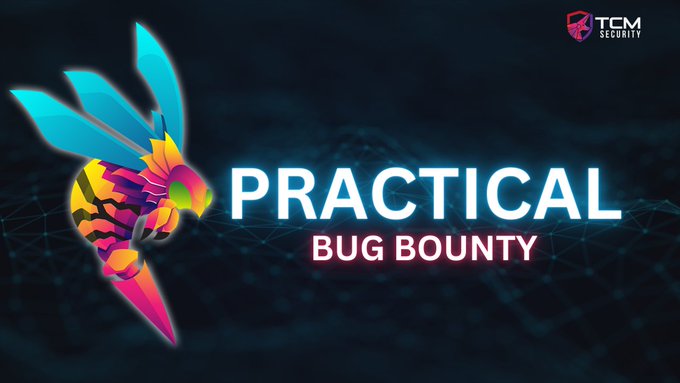 The precursor to our newest course Practical Web Hacking is the Practical Bug Bounty course. This beginner-friendly course is designed to give you the essentials you need to succeed in the competitive world of bug bounties. tcm.rocks/pbb-tw #hacking #infosec…