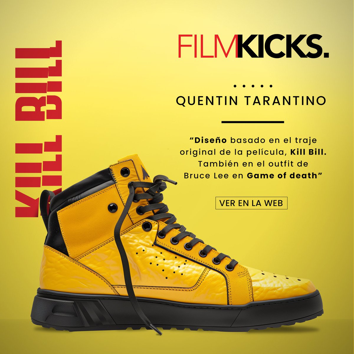 FlyDesignJC's tweet image. Prepárate para pisar la pantalla grande con estilo!
Presentamos Filmkicks: una fusión única entre el mundo del cine y el calzado urbano.

 ¡Desata tu lado cinéfilo y camina con la magia del cine en cada paso! 🎬👟  #cine #sneakers #diseño