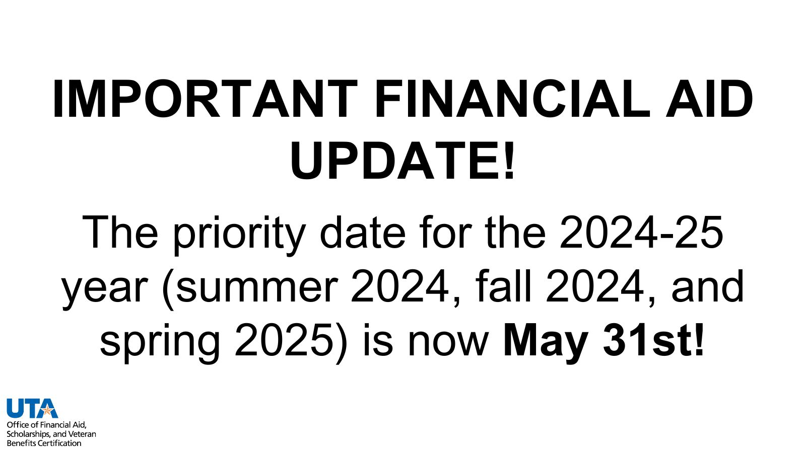 Uta Spring 2025 Registration