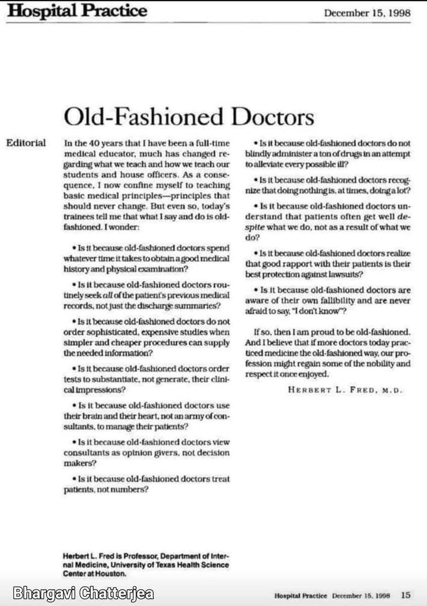 Old-fashioned Doctors