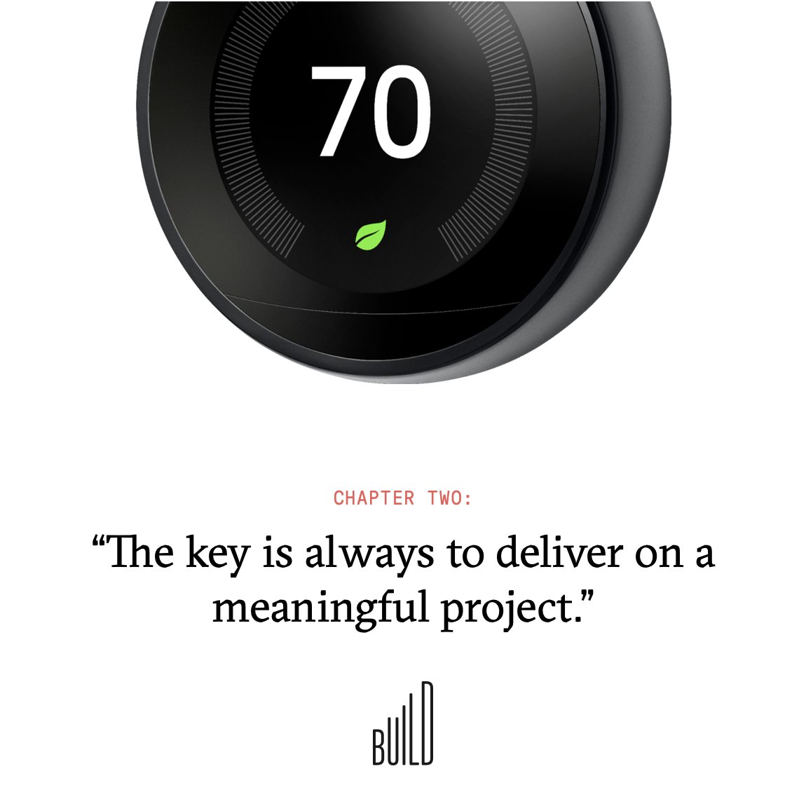 tfadell's tweet image. 50% of your home’s energy is controlled by your thermostat. But old thermostats were running the furnace and AC in empty homes…for weeks. We put an end to that with Nest. #BUILD #Buildbook