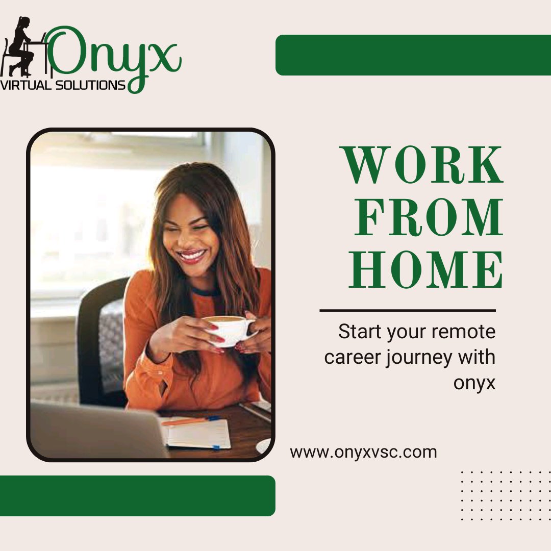 With our work-at-home opportunities, we offer you the chance to leverage the power of technology and join a thriving digital workforce. 

#EmbraceFlexibility
#GlobalOpportunities
#VirtualWorkplace
#RemotePotential
#WorkRemotely.