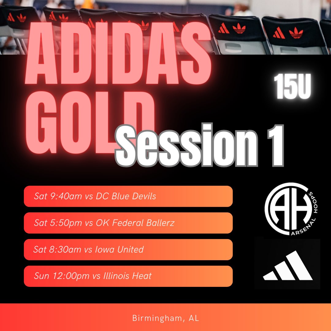 Adidas Gold Session 1 📍Birmingham, AL 🏀 17U Gold, 16U Gold, 15U Gold 🎥 BallerTV