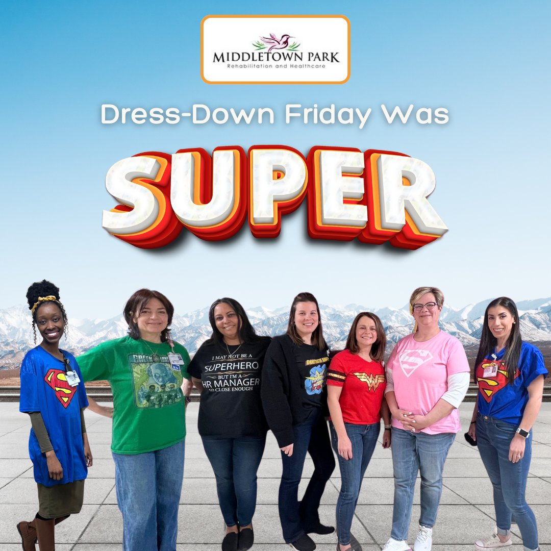 Meet some of our everyday superheroes rocking 'Dress Down Friday' at Middletown! 🦸‍♂️🦸‍♀️ #DressDownFriday #EverydayHeroes