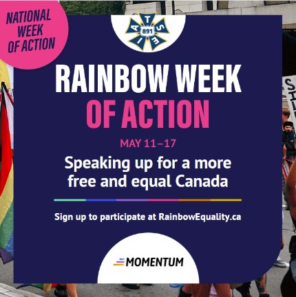 Are you ready for the BIGGEST QUEER ACTION in Canada since Marriage Equality?

From May 11th-17th, we are speaking up and taking action for #RainbowEquality through a National Rainbow Week of Action.

Join us. Find a rally. Send your MP an email: rainbowequality.ca