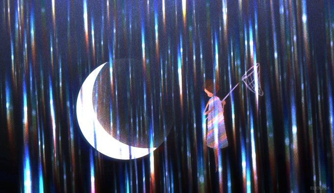 「crescent moon night」 illustration images(Latest)