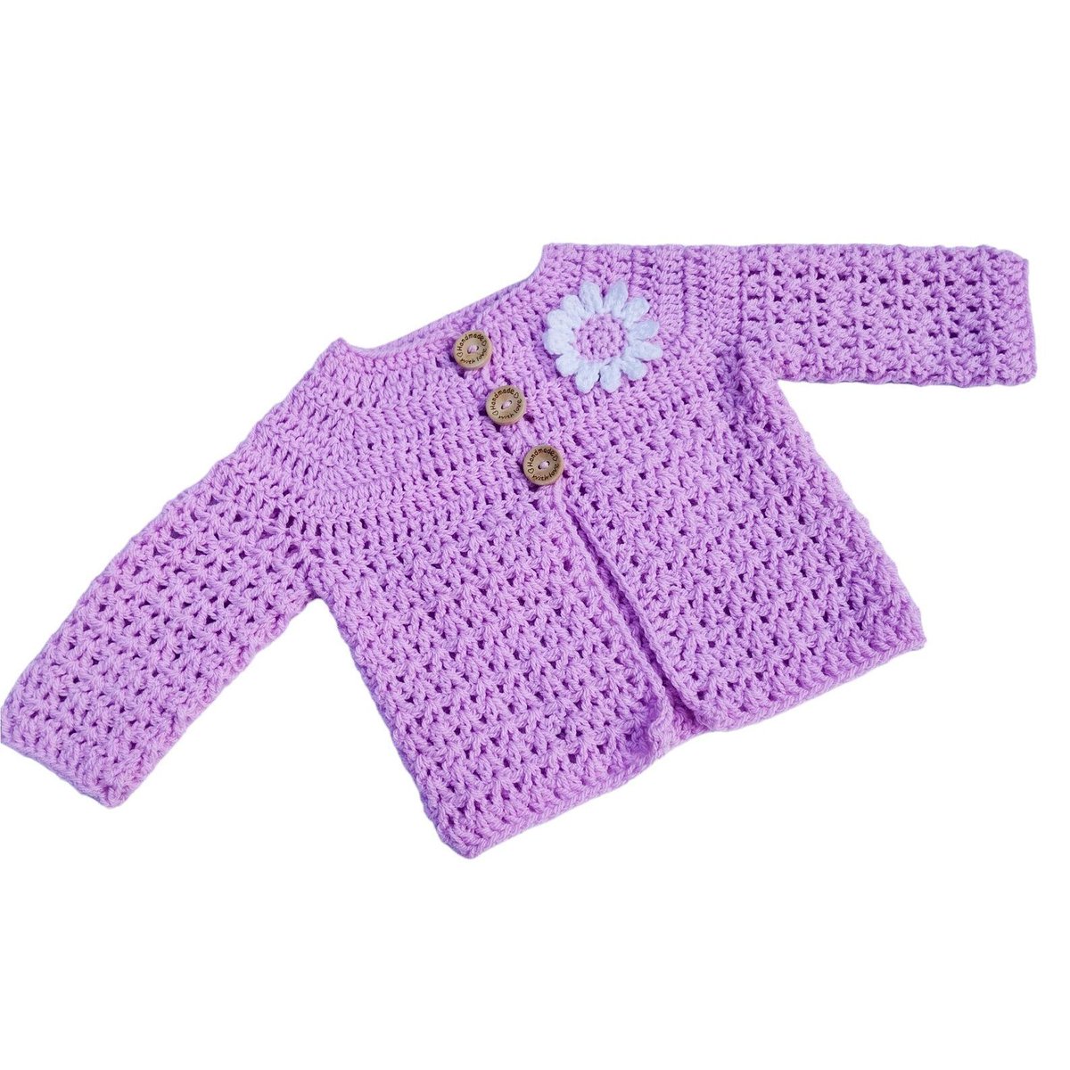 Dress your little girl in this elegantly crocheted lilac cardigan with eye-catching white daisy details! Handmade with love by #Knittingtopia. Shop now: knittingtopia.etsy.com/listing/158332… #BabyStyle #etsy #handmade #UKHashtags #WomenInBiz #craftbizparty