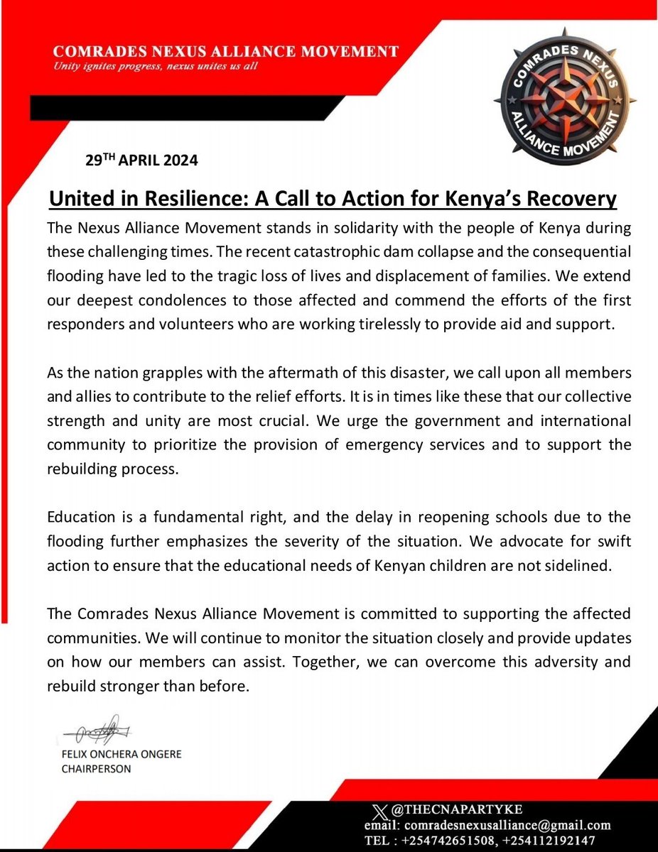 Amidst the floods and trials, Kenya’s spirit remains unbroken. We stand with you, ready to rebuild and restore. Mai Mahiu
#MondayReport