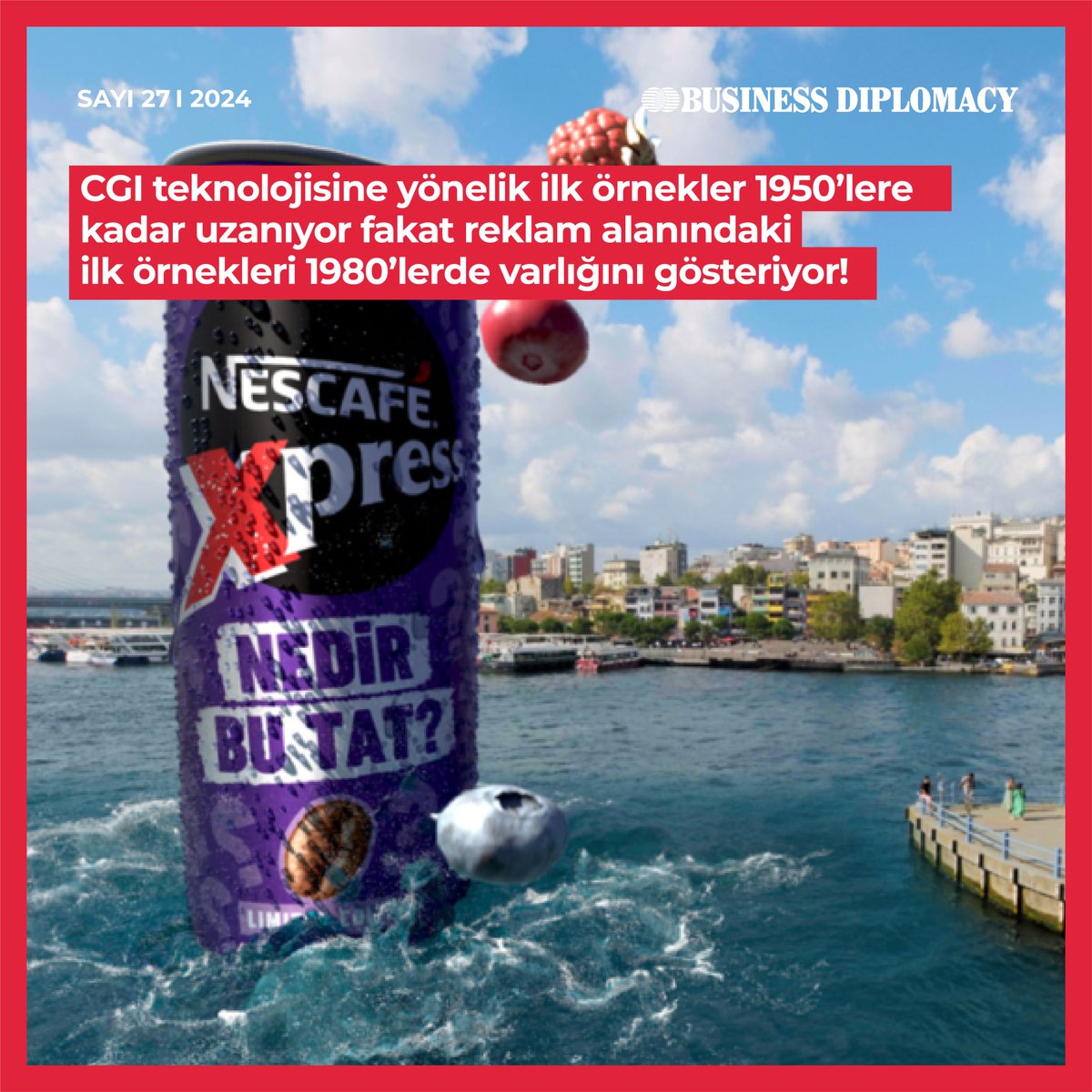 CGI Teknolojisinin reklamlarda kullanımını avantajları ve dezavantajlarıyla ele alan Pazarlama ve İletişim Profesyoneli Hüseyin Sayın, Business Diplomacy’nin 27.sayısındaki yazısını okumak için linke tıklayabilirsiniz. 🔗businessdiplomacy.net/tr/cgi-reklaml…