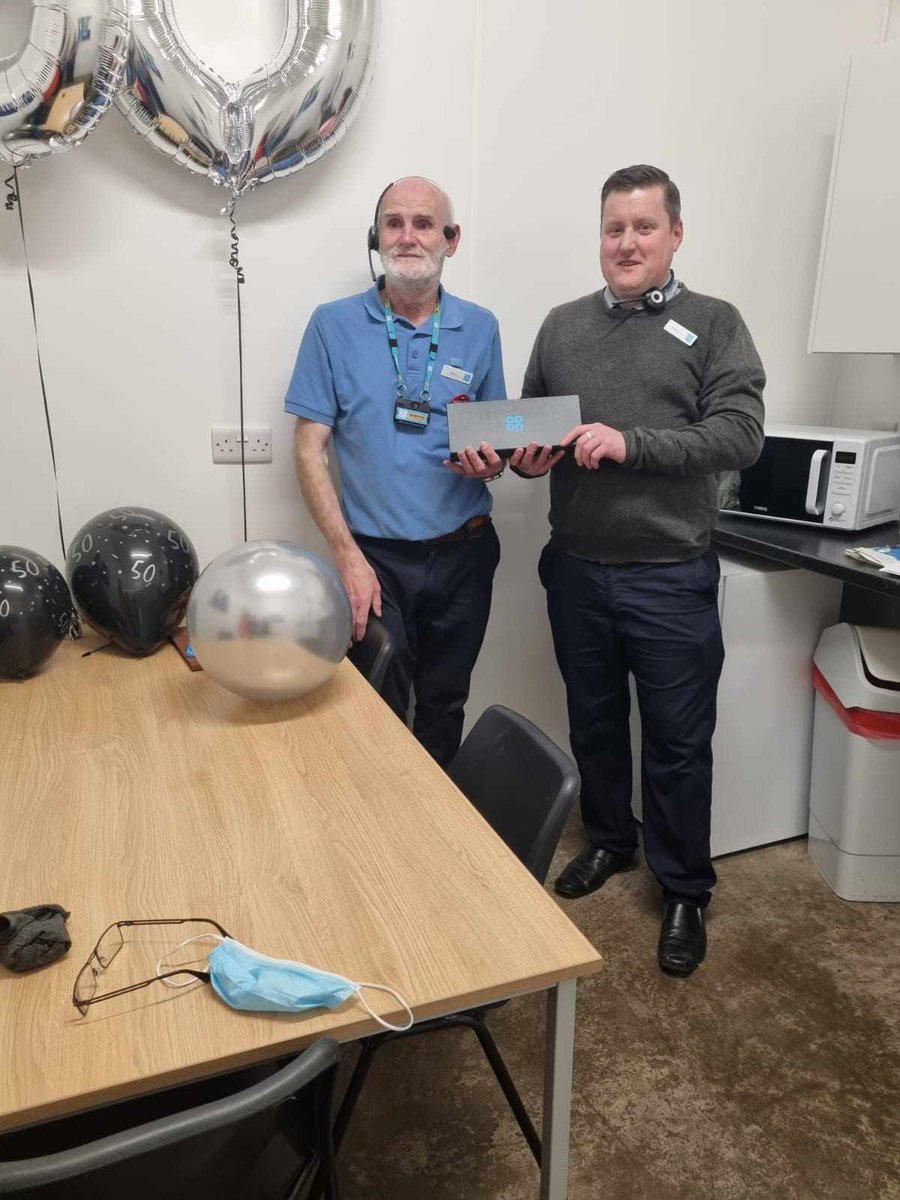 A massive congratulations to Big John in Gourock's @coopuk for a whopping 50 years with the company!!! #coopradio