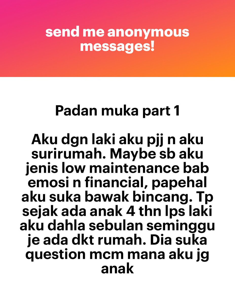 meinmokhtar's tweet photo. Win untuk para isteri! https://t.co/e2lIOB1Eep