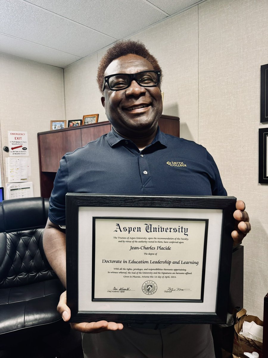 Is there a doctor in the school?!? There sure is! Congratulations, Dr. <a href="/placide26/">Jean-Charles Placide, AP @ Chaffey Adult School</a> ! VERY proud of your accomplishment, sir!