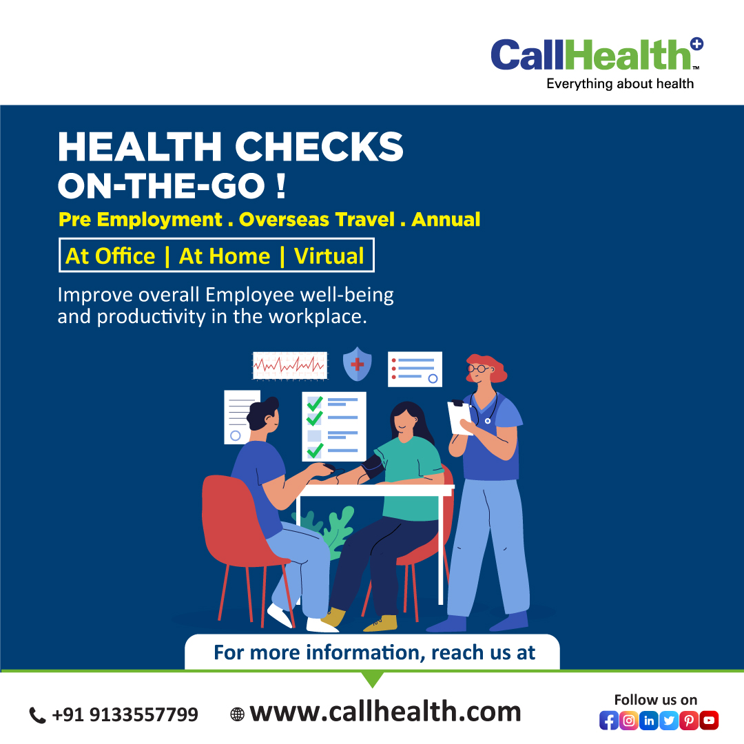 Prioritize Employee Health with Our Corporate Annual Health Check Services!

...

Website: callhealth.com
Call: +91 9133557799

...

#corporatewellness #corporatehealthchecks #employeehealth #annualhealthcheck #annualhealthcheckup #employeewellbeing