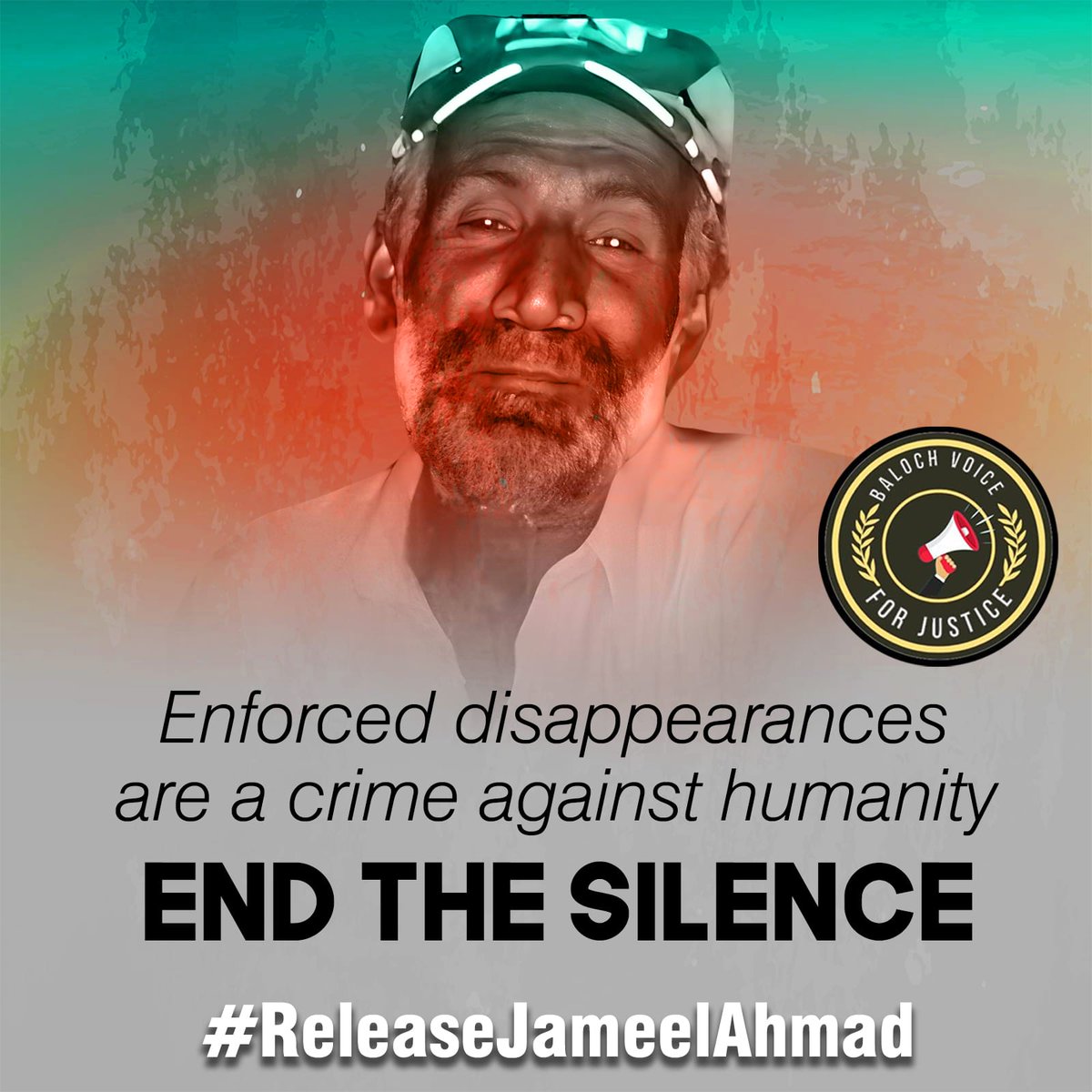 Every individual has the right to life, liberty, and security. Jameel Ahmed was forcibly disappeared 11 years ago. Let's demand answers and raise our voices against the unjust practice of enforced disappearances. #ReleaseJameelAhmad