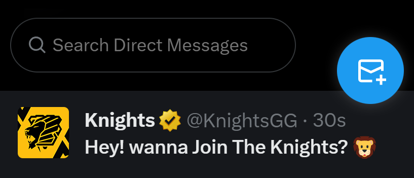 Reply to this DM. 🧵 #KnightsNation