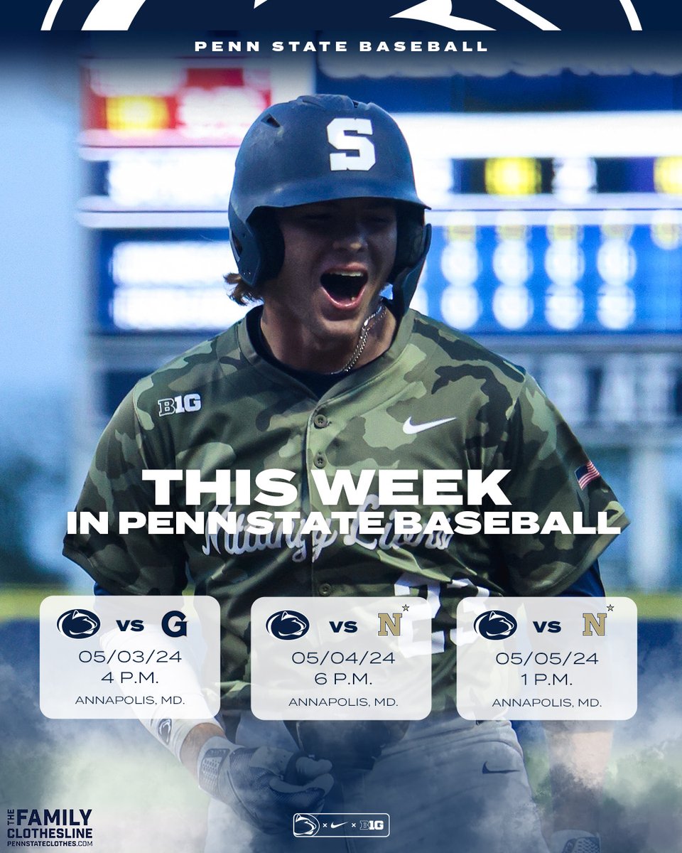 Nittany Lions travel to Annapolis for three games this weekend! #WeAre