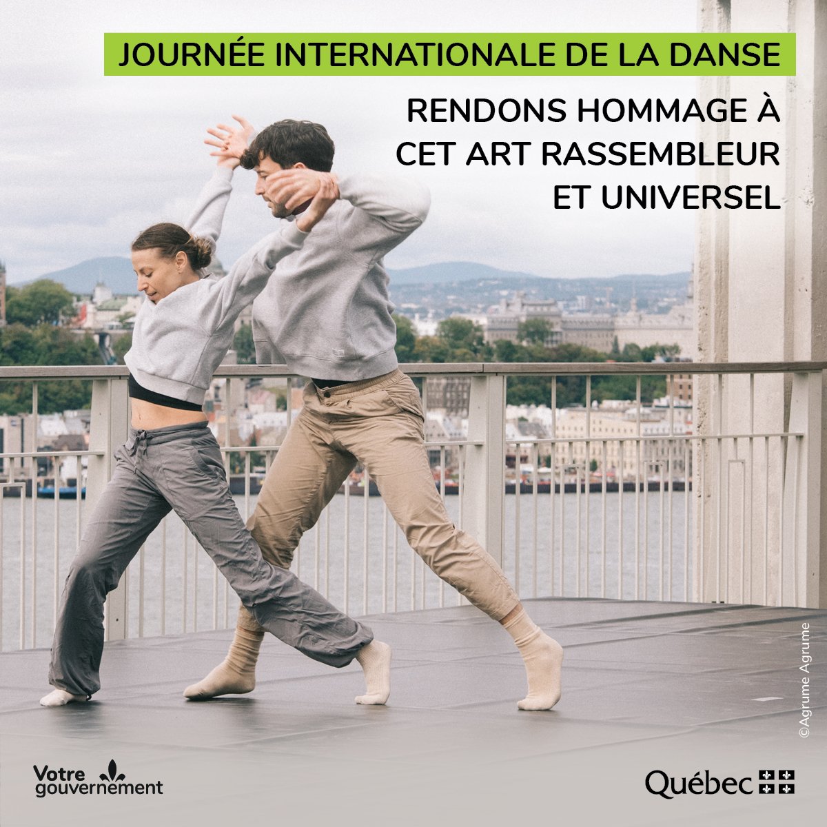 [Journée internationale de la danse]

Amateurs[-trices] et professionnel[le]s de partout au Québec, consultez le site Web du Regroupement québécois de la danse pour des idées d’activités ou d’événements.
🕺 quebecdanse.org/agenda/
#DanseQc #CultureQc