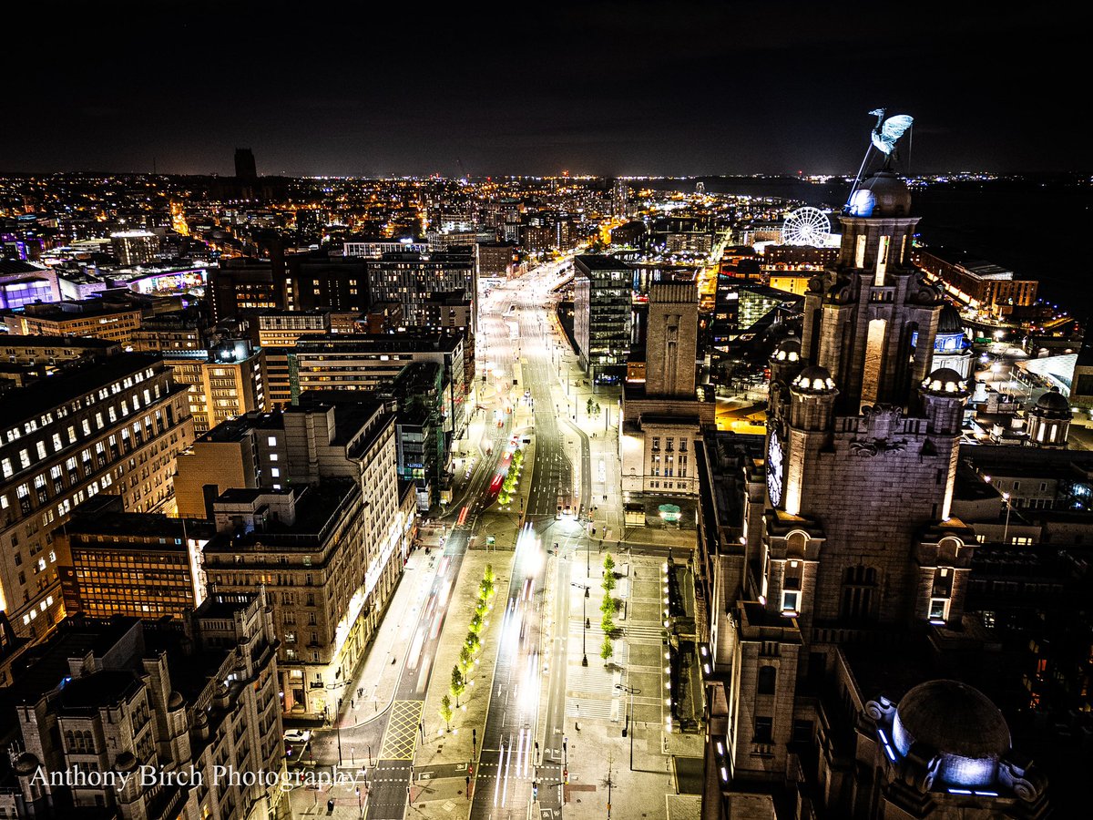 The Royal Liver Building And The Dock Road At Night 🌃💫