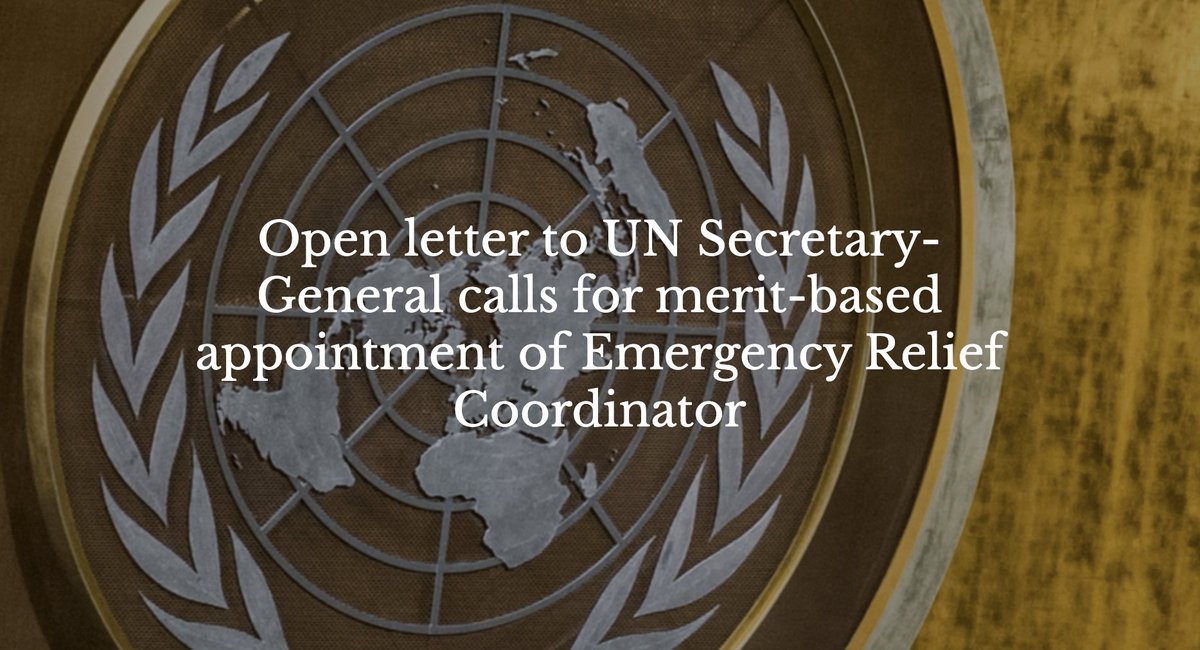 ODI Chief Executive @SaraPantuliano has joined over 50 humanitarian experts, civil society leaders, and former UN officials calling on @antonioguterres to champion a merit-based appointment process for the next @UN Emergency Relief Coordinator. Read more: una.org.uk/open-letter-un…