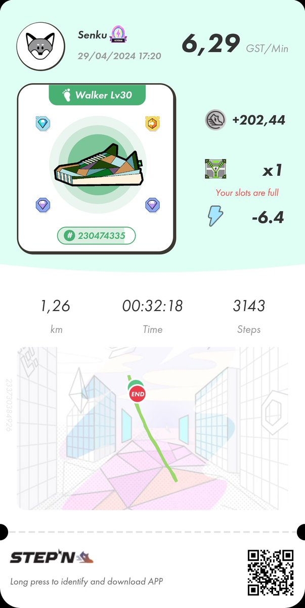 Martiniqueloka's tweet image. #ProofOfSTEPN #STEPN #ActivationCodeSTEPN 58001372
#GST #GMT

Humain 😀