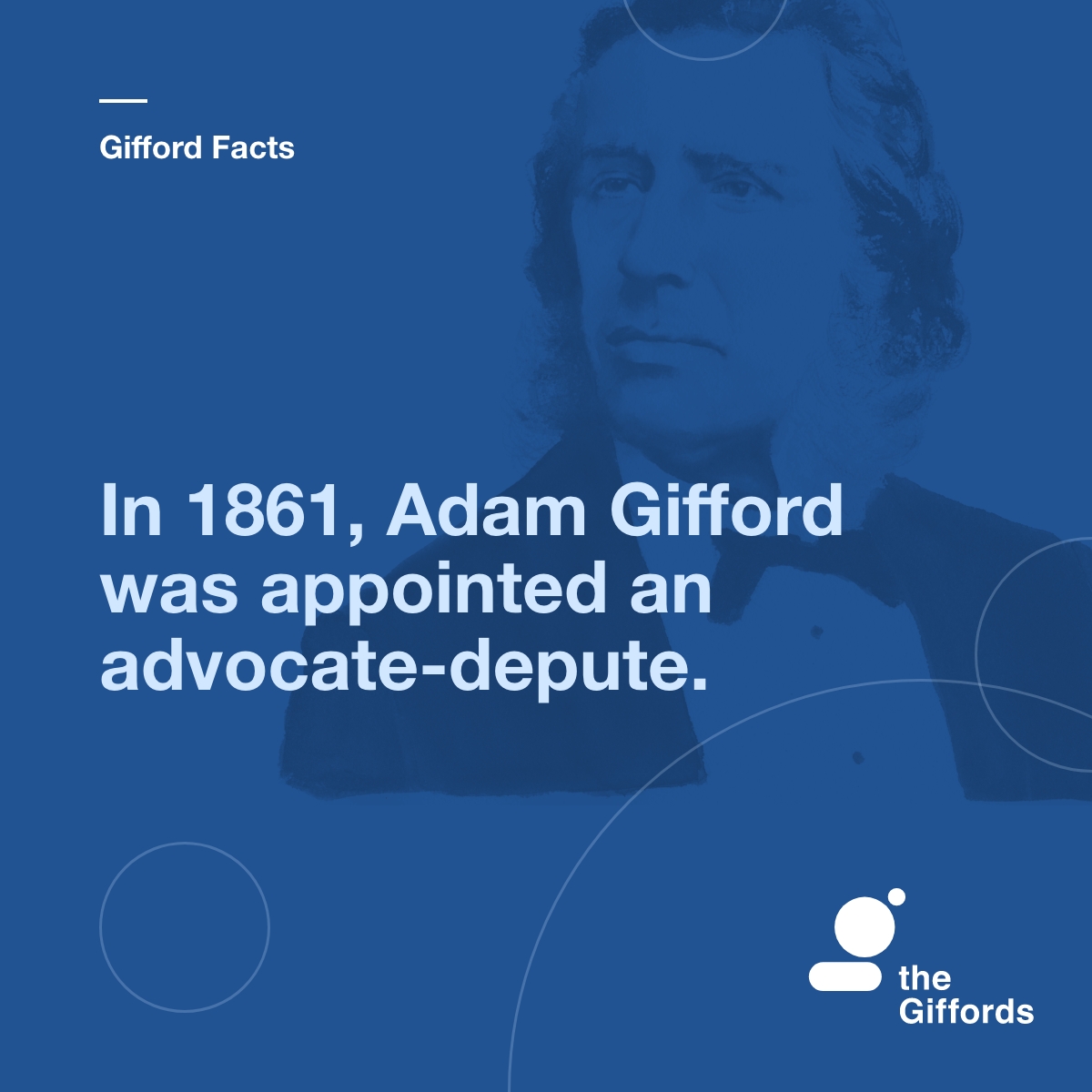 At 41 years old, Lord Gifford was appointed an advocate-depute. #GiffordFacts