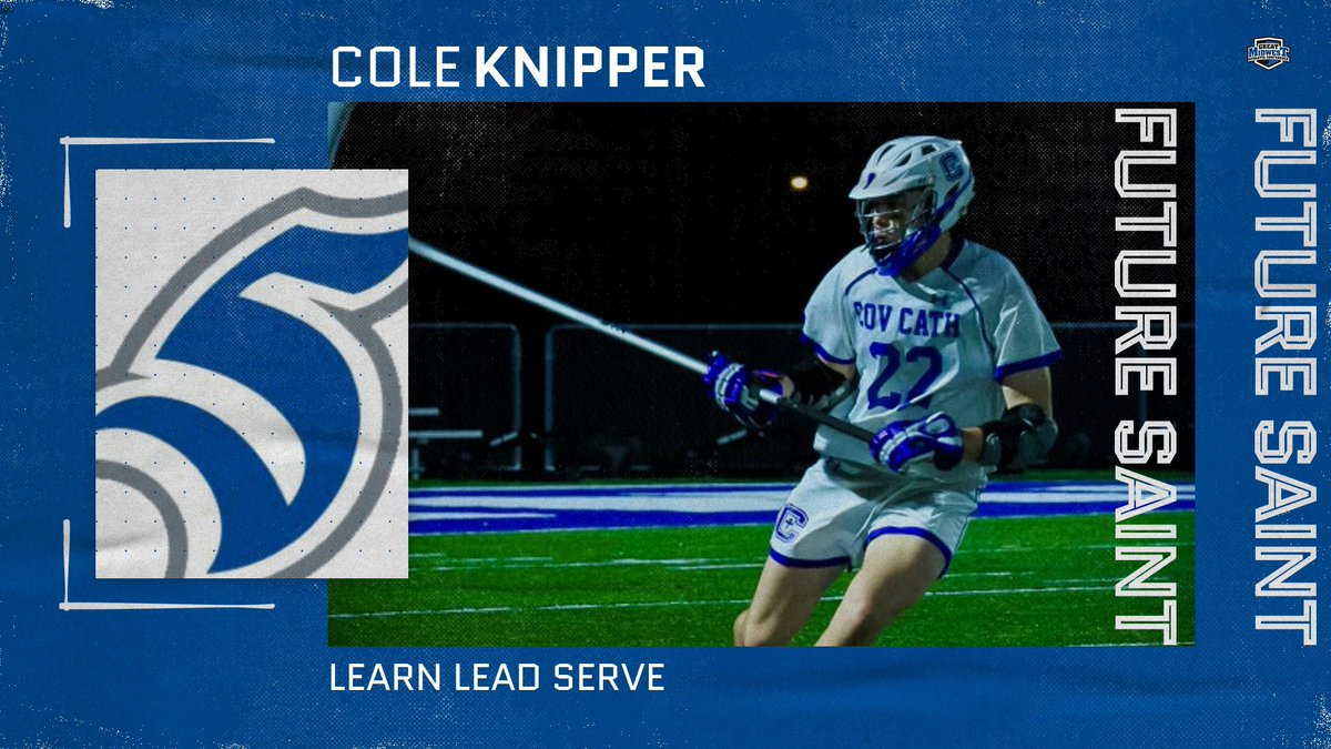 Excited to welcome Cole Knipper to our defensive unit next fall! Stay local, play D2 lacrosse local! #BeASaint