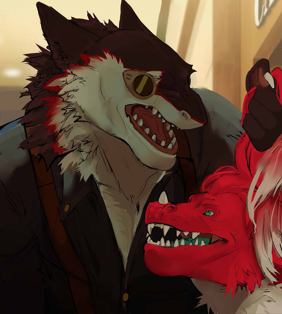 “What’s the number and locations of you allies?!” 
I dont think I’d wanna be in his position……unless 🫣

Amazing commission of a scene from one of my favorite anime by <a href="/carvarior/">CARVARIOR</a>