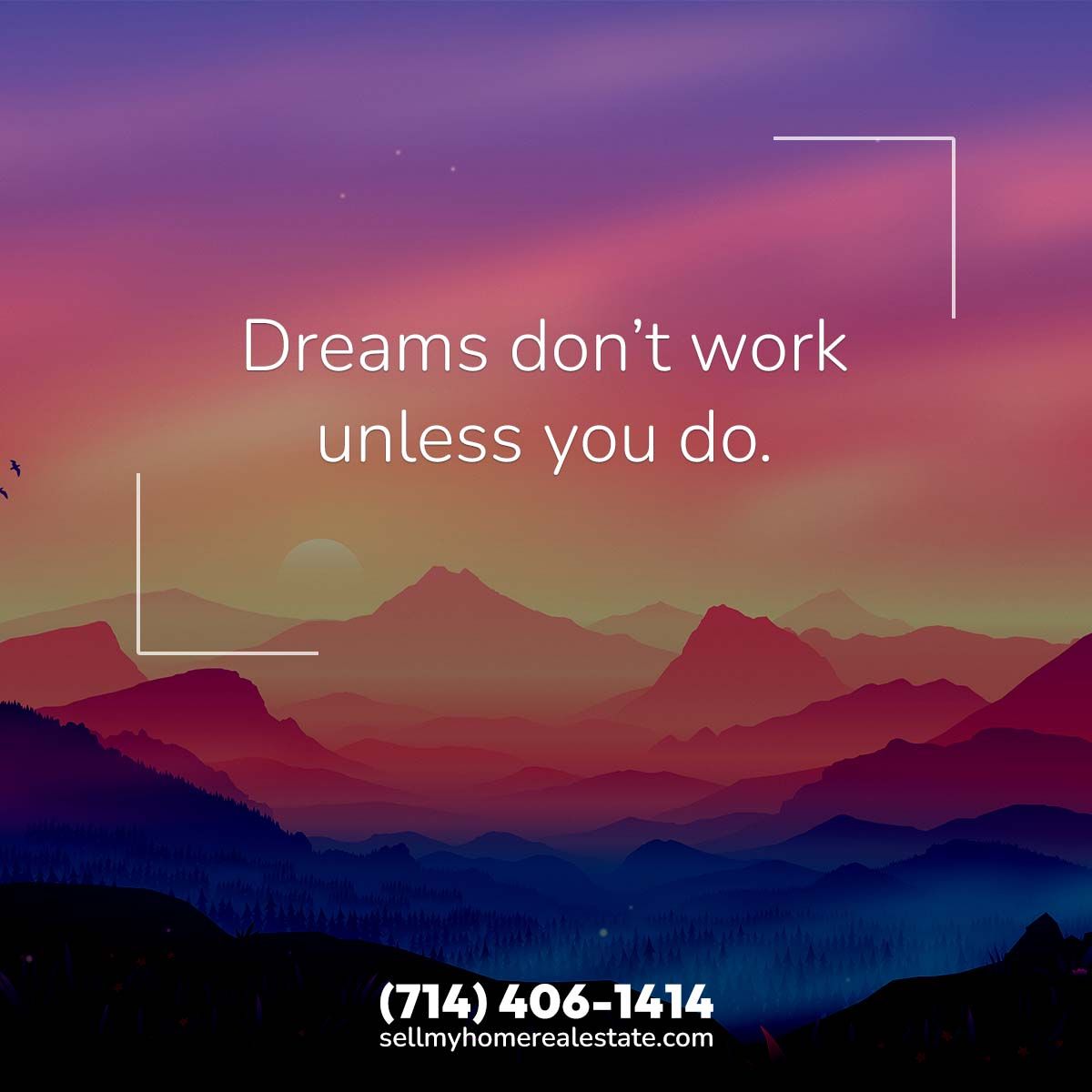 Dreams don't work unless you do

#realestate #realestateagent #realestateexpert #sellmyhome #sellmyhomerealty #yourhomesoldguaranteed #orangecountyrealestate #orangecountyrealtor #motivationalmonday