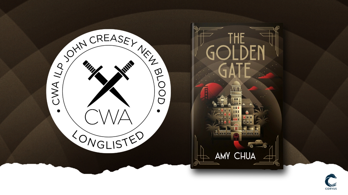 So so thrilled that #TheGoldenGate @amychua has been longlisted for @The_CWA ILP John Creasey (New Blood) Dagger! #CWADaggers