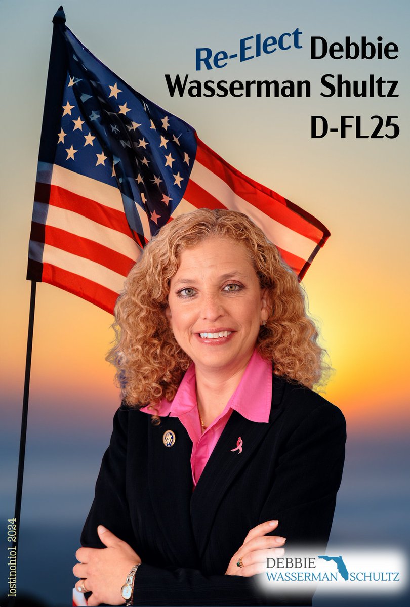 Debbie Wasserman Shultz for Congress #FL25. She'll fight for Floridians rights! Vets LGBTQ+ Equality Gun Safety Environment SS/Medicare Labor unions Reproductive rights Workplace protection 🧡 Re-elect @DWStweets debbiewassermanshultz.com #ProudBlue #allied4dems